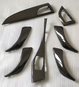 Pour <span class=keywords><strong>BMW</strong></span> Série 1 et 2 F20 F21 F22 F23 116I 118I – Panneau de boutons multimédias de commande centrale en fibre de carbone véritable, remplacement de seuil de porte - Product Image 1