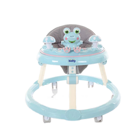 Andador Multifuncional Plegable Antivuelco para Bebés, con Reposapiés, Estructura de Plástico, Capacidad de Carga de 20 kg, para Niños