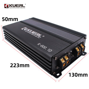 เครื่องขยายเสียงรถยนต์ Kuerl 600W คลาส D ช่องเดียว 12V โมโน ดิจิตอล สำหรับซับวูฟเฟอร์ เพิ่มพลังเสียงในรถยนต์ - Product Image 4