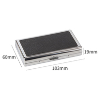 Boîte à cigarettes en métal moulé sous pression de luxe, personnalisable en gros, étui portable classique pour papier avec logo imprimé pour le rangement