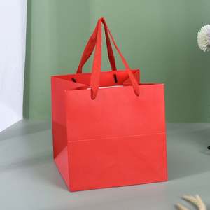 Thickened square Bottom <b>Cake</b> Gift Bag and Customized Fruit Packaging Bag, Flower Shop and Potted Plant Paper Bag - Product Image 5