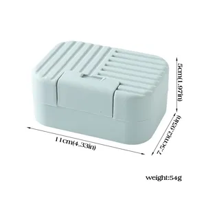 Zenidoo Modern Eco-Friendly Cartoon Pattern <b>Plastic</b> Travel Soap Organizer Case Lid Portable Lock Sealed for Hotel <b>Kitchen</b> Use - Product Image 6