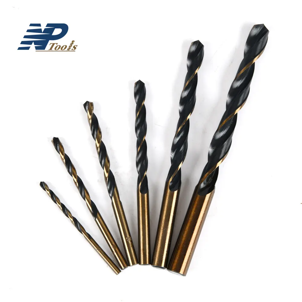 NAIPU DIN338 Fully Ground Power Tool Accessory HSS INOX Drill Bits for Stainless Steel Metal Jobber Twist Drill Bit Set