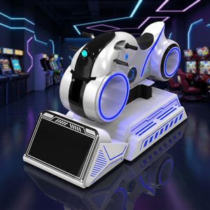 Simulador de Motocicleta VR 9D Dreamland, Atracción de Realidad Virtual Futurista con Base de Movimiento Dinámico y Espacio para Espectadores - Product Image 4