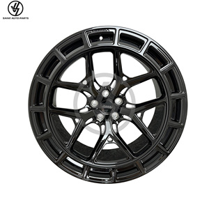 Jantes multi-rayons forgées en alliage d'aluminium pour Audi RS6 C8, finition noir brillant personnalisée, tailles 19-24 pouces, ajustement précis 1:1, neuves - Product Image 1