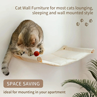 Hamac mural pour chat, lit pour chat, meuble stable avec étagères et perchoirs, maison pour chat pour dormir et jouer, accessoires