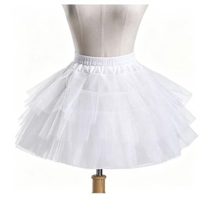 Nouvelle <span class=keywords><strong>jupon</strong></span> crinoline pour filles avec cerceau, sous-jupe courte blanche, <span class=keywords><strong>jupon</strong></span> de bal coupe trapèze - Product Image 5