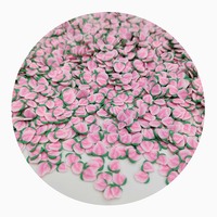 500G 5Mm 10Mm Perzik Polymeer Klei Plakjes Voor Diy Ambachten Klei Modder Slijm Fruit Klei Hagelslag Thuis Miniatuur Voedsel Decor
