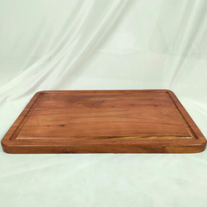 ชุดเขียงไม้ทรงสี่เหลี่ยมผืนผ้าสำหรับครัว ทำจากไม้กระถินเทศคุณภาพสูง งานแฮนด์เมดจากอินเดีย หนา 2.0 ซม. ใช้กับเครื่องล้างจานได้ - Product Image 5