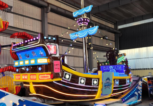Le parc d'attractions intérieur/extérieur Crazy Flying Car & Boat Rides Fun Metal Games avec Spaceship & Pirate Ship on Track - Product Image 2