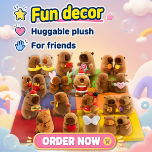 Juego de Máquina de Garras: Muñeco de <span class=keywords><strong>Peluche</strong></span> de Capibara Suave de 8 Pulgadas, Estilo Kawaii y Adorable, con Premio de Fruta, Suministro Directo de Fábrica para Arcade - Product Image 2