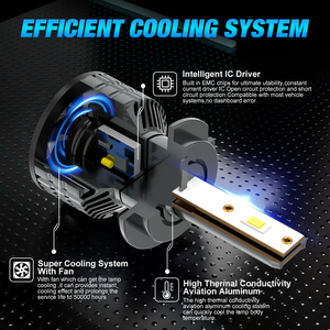 XSTORM Voiture Led Lumières H4 <span class=keywords><strong>Automobile</strong></span> Phares H7 Lampe H1 H8 H11 9005 9006 HB3 HB4 9012 HIR2 Phares Ampoules H4 <span class=keywords><strong>Automobile</strong></span> 12V - Product Image 3