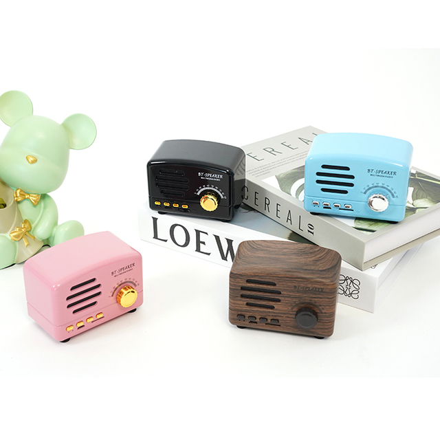 Amazing Design for Old Style Radio Classical  Bluetooth Wireless Speaker Colorful Bluetooth Speaker