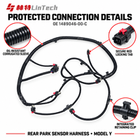 LinTech Promotion Faisceau de câbles de capteur de stationnement arrière 1489046-00-C OEM Adaptation directe pour Tesla Model Y Réparation du capteur de stationnement Pièces EV