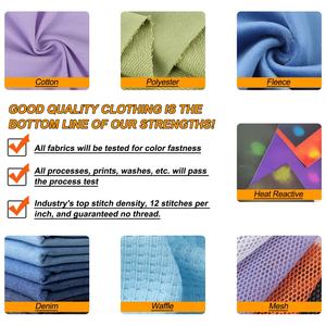 QZFSO, venta al por mayor, superventas, camiseta personalizada con hombros caídos, camiseta informal bordada con estampado gráfico de algodón de gran tamaño para hombre - Product Image 4