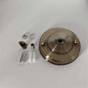 Потолочная розетка-розетка для внутреннего использования Hangxing, диаметр 10,5 см, высота 2,5 см, цвет античная латунь/французское золото, железо, гарантия 2 года - Product Image 2