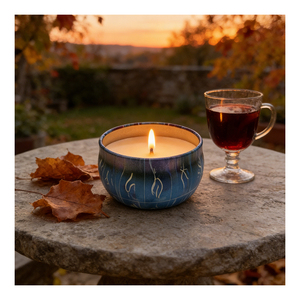 Aura Candle Vessel Luxury Packaging Premium White Lid Custom <b>Soy</b> <b>Wax</b> Aromatherapy Boutique Retail Showcase Program - Product Image 4