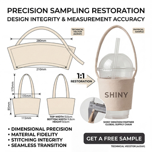 Portavasos de Lona Resistente e Impermeable de Primera Calidad SHINY con Logotipo Personalizado y Asa Portátil para Tazas de Café y Termos - Product Image 2