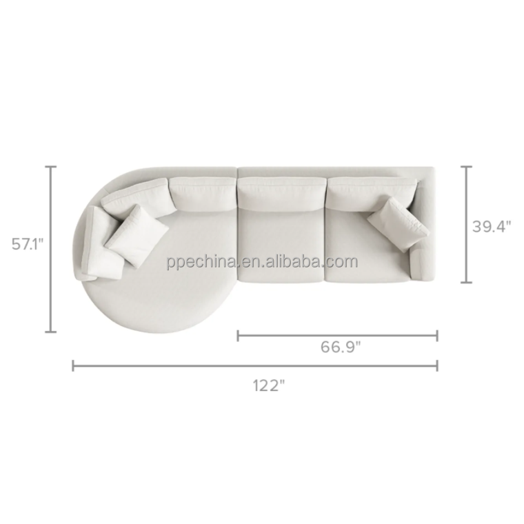 Home furniture luxury sleeper hot seller modern modular sectional sofa bed living room sofa
