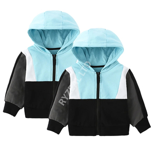 Winter <b>Fleece</b> <b>Kid</b> <b>Jacket</b> with Reflective Strips for Safety Outdoor Use Reversible Design Two Stylish Looks Hooded - Product Image 6
