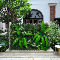 Plante artificielle extérieure de décoration de jardin de mur vertical en plastique anti-UV de 40*60cm