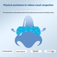 Bandes nasales ovales en gros, certifiées CE, 60x22mm, à trois bandes, pour la ventilation nasale, patch respirant imprimé multicolore