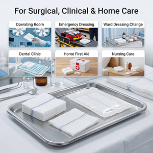 <span class=keywords><strong>Compresses</strong></span> <span class=keywords><strong>stériles</strong></span> médicales en gaze de qualité hospitalière pour le contrôle des infections - Product Image 6
