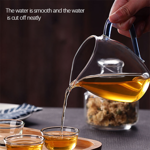 Aeofa-taza transparente creativa de vidrio, dispensador de té con boca de águila de color grueso - Product Image 5