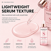 Serum Penguat Rambut Kulit Kepala Ekstrak Jahe Kafein Aminexil Anti Rontok Pendukung Pertumbuhan Rambut Perawatan Penguatan Akar