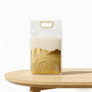 Bolsas de Plástico Impresas Personalizadas con Logotipo para Arroz, Sacos Laminados Tejidos para Envasado de Arroz de 1kg, 2kg y 5kg - Product Image 4