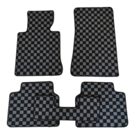 Tapis de sol pour voiture, accessoires pour tapis de sol, tapis de sol classiques antidérapants à motif à carreaux pour BMW E46 00-04