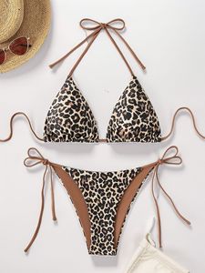 Biquíni Estampado de Leopardo de Alta Qualidade e Preço Acessível 2026 - Conjunto de Duas Peças Sexy para Férias de Verão na Praia - Product Image 6