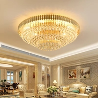 Lustre de salon en cristal LED doré, luminaires modernes pour la maison, décoration de luxe vintage, luminaire suspendu