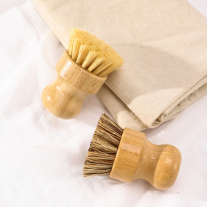 Low MOQ Kitchen Cleaning Dish <strong>Brush</strong> Set Bamboo &amp; Wood Pot <strong>Brush</strong> Sisal Bristle <strong>Hand</strong> Design Style Cleaning Tools for Home Bathroom - Product Image 6