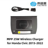 Chargeur sans fil MPP 25W FOD monté sur la console centrale, vente directe d'usine YULIN, pour Honda Civic 2015-2022, accessoires d'origine
