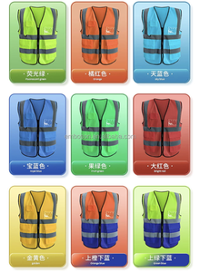 เสื้อกั๊กนิรภัยสองสี ไซส์ 5XL แขนสั้น ผ้าซอฟต์เชลล์ ผ้าทริคอตตาข่าย เสื้อทำงาน สะท้อนแสงรูปสามเหลี่ยม เสื้อกั๊กนิรภัยโพลีเอสเตอร์ - Product Image 6