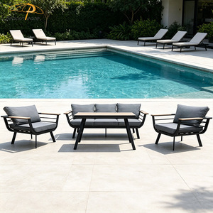 Ensemble <span class=keywords><strong>de</strong></span> canapés d'hôtel en métal moderne mobilier d'extérieur en aluminium ensemble <span class=keywords><strong>de</strong></span> canapés <span class=keywords><strong>de</strong></span> <span class=keywords><strong>jardin</strong></span> canapé <span class=keywords><strong>de</strong></span> <span class=keywords><strong>jardin</strong></span> extérieur <span class=keywords><strong>noir</strong></span> - Product Image 1