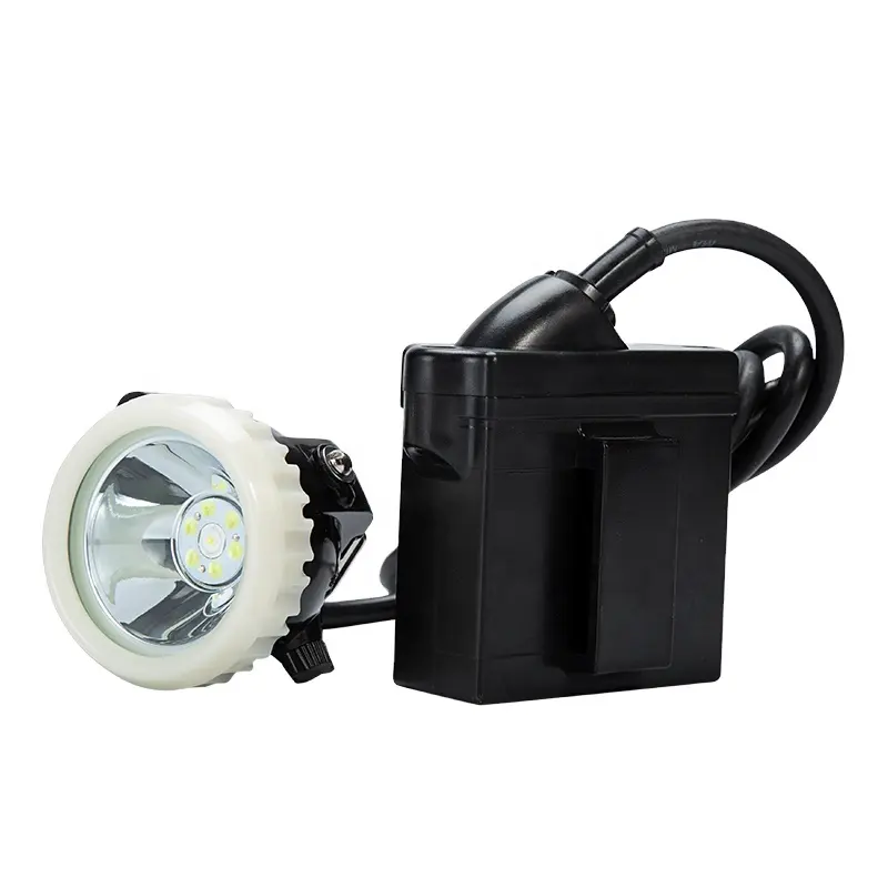 Factory Direct Sale Led Rechargeable Miner Head Lamp With Cable For Underground Coalmine Work Lighting