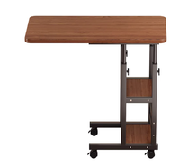 Bureau portable pliable et réglable en bois avec surface MDF pour chambre à coucher, dortoir d'étudiant, table pour ordinateur portable, durable