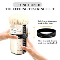 Kit de fermentation pour levain en verre avec couvercle en bois, spatule en silicone et thermomètre