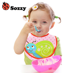 Bavoir/bandana/bavoir d'alimentation/linge anti-bavure en coton pour bébé SOZZY, motif dessin animé, design tridimensionnel, style col anti-déversement - Product Image 2