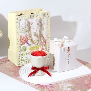 Caja de Regalo con Vela Aromática Floral Roja para el Día de San Valentín, para Dormitorio de Niñas, Regalo de Cumpleaños, Recuerdo de Boda, Mejor Amiga - Product Image 5