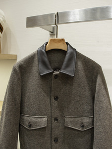 Chaqueta de Invierno para <span class=keywords><strong>Hombre</strong></span>, Acolchada, Gruesa y Cálida, con Paneles de Lana de Oveja, Solapa con Diseño Chevron, Ropa de Calle - Product Image 3