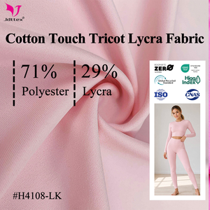 Tissu tricoté <span class=keywords><strong>71</strong></span>% polyester 29% Lycra, toucher coton, 270 g/m², 152 cm, extensible dans les <span class=keywords><strong>4</strong></span> sens, pour leggings de yoga et vêtements de sport - Product Image 2