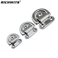 Matériel marin Yacht Accessoires En Acier Inoxydable 316 Pièces De Bateau Haute Poli Pliant Pad Oeil D Anneau D'arrimage