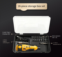 Nouveau kit de tournevis électrique sans fil rechargeable à haute puissance avec poignée droite pour usage domestique