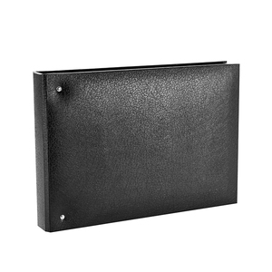 Leather 7 Hole Ring Binder A3 A4 size File Folder Leather 7 Ring Binder With Business Card