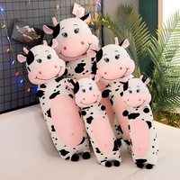 Peluches personnalisées en forme de vache, 70 cm, 100 cm, 120 cm, 150 cm, fabrication de jouets en peluche, coton PP, jouets en peluche pour enfants, jouets en peluche de Noël