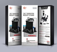 Support vertical avec ventilateur de refroidissement pour Playstation 4, support pour lunettes PSVR avec fentes, kit de rangement de jeux pour PS4/PS4 Slim/PS4 Pro