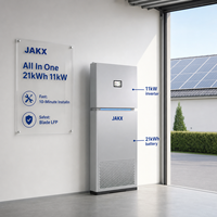 Sistema de Almacenamiento de Energía con Batería Todo en Uno JAKX, 21 kWh, 11 kW, LiFePO4, Plug and Play, UPS Solar de Respaldo, Proveedor de Baterías Solares para el Hogar